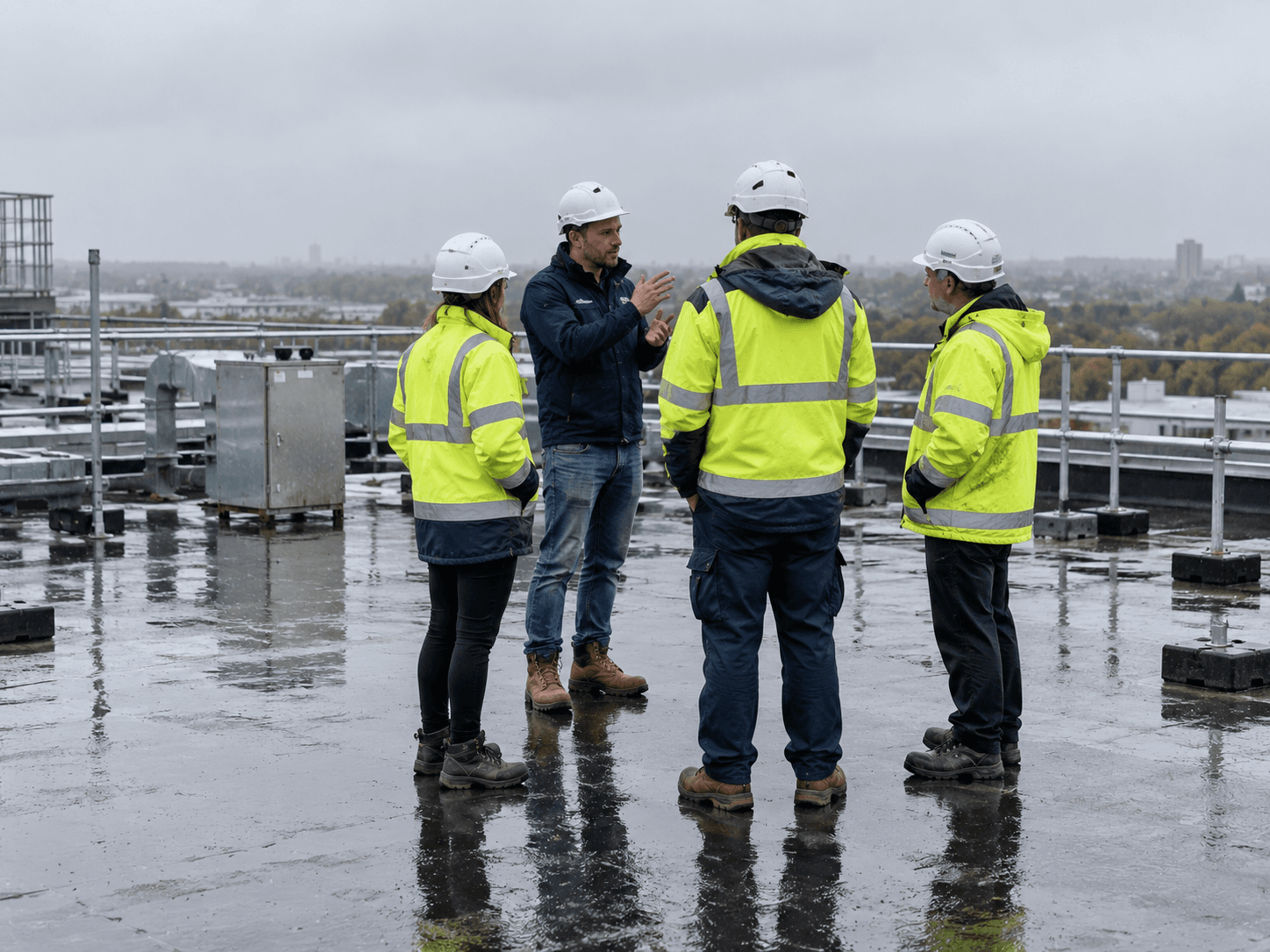 multi-service FM team on site