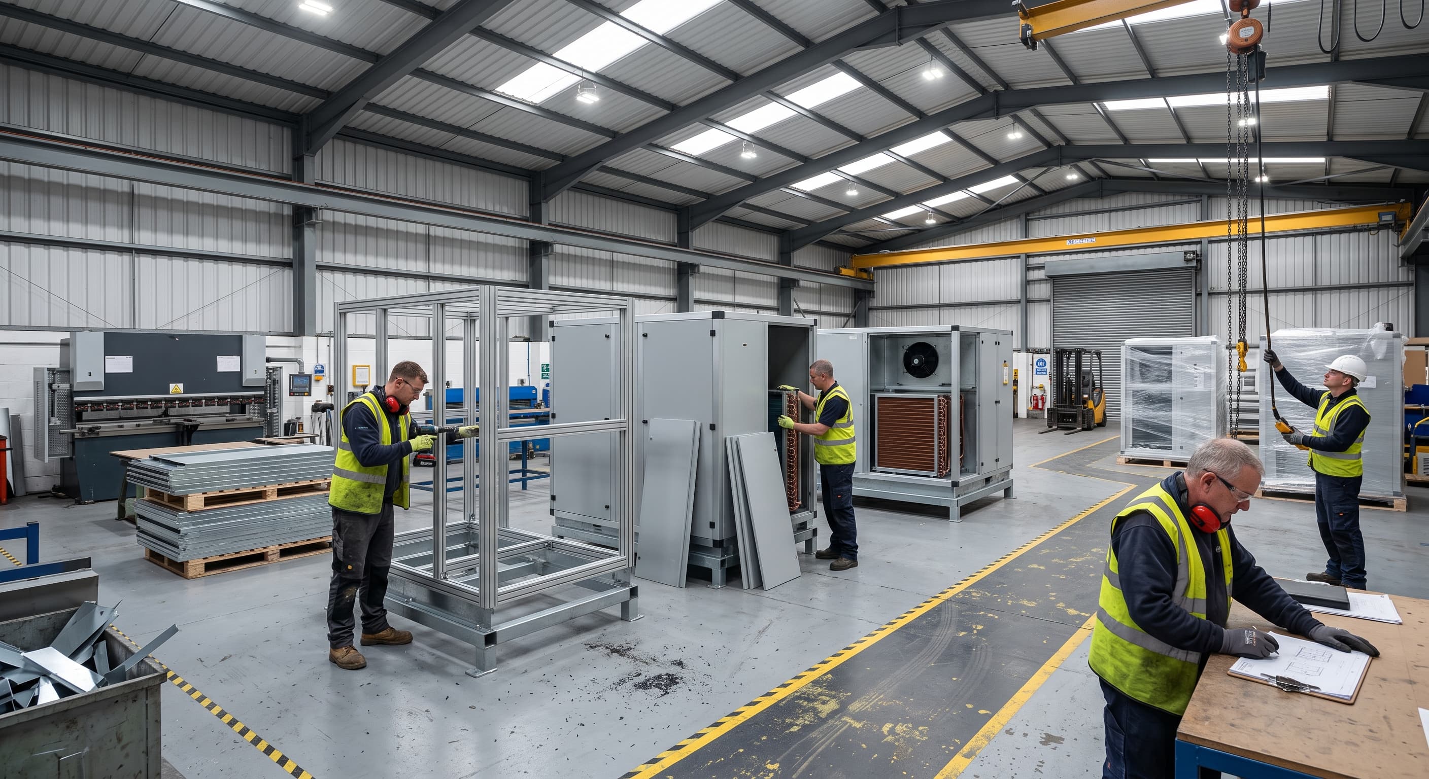 building-systems factory floor